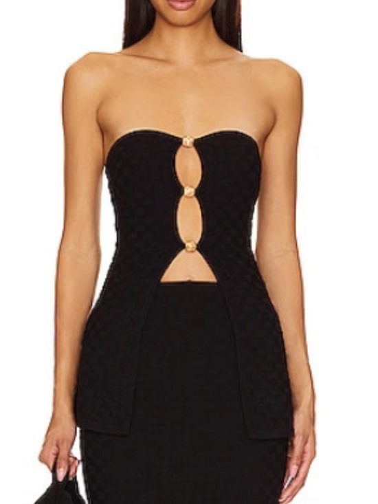 REVOLVE Tops - Strapless Black Cutout top